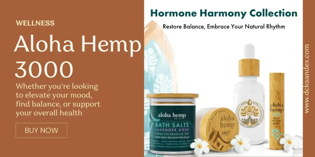 Aloha Hemp 3000 The Premium CBD for Wellness!